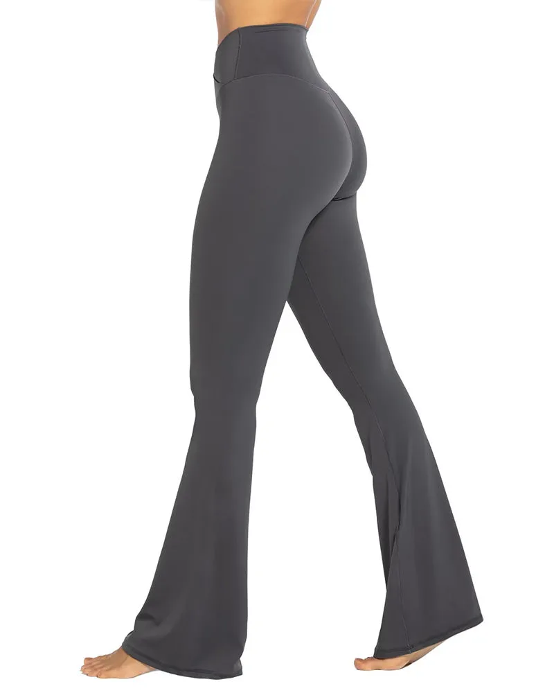 32'' Women's Cross Waist Flared Leggings