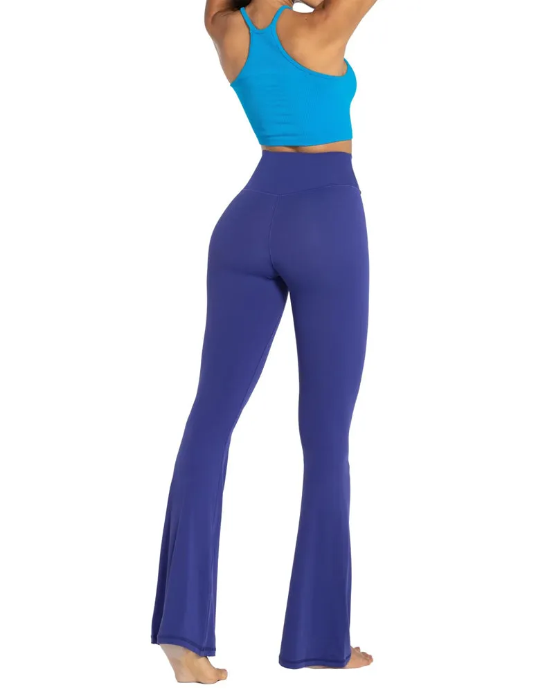 32'' Women's Cross Waist Flared Leggings