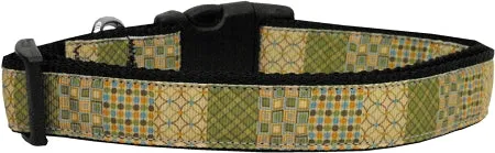 Beige Chaos Nylon Cat Collar