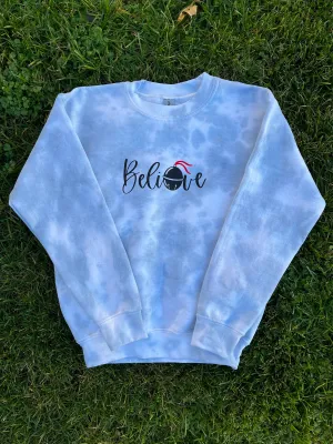 Child Tie-Dye Holiday Crewneck Sweatshirt - Polar Express