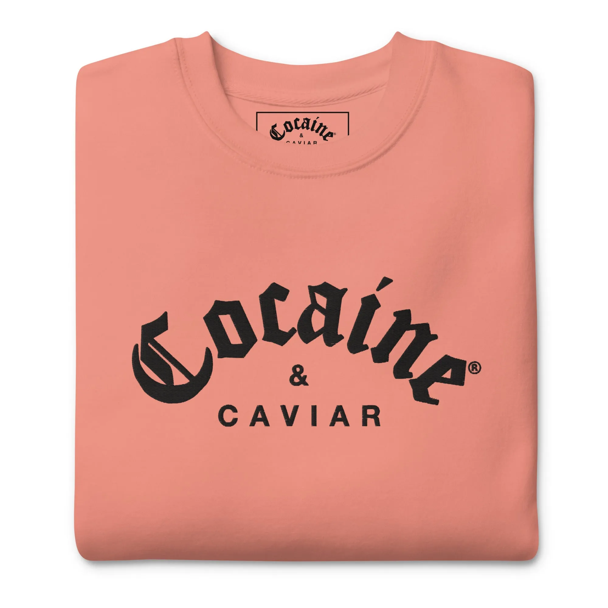 COCAINE & CAVIAR SWEATSHIRT EMBROIDERY