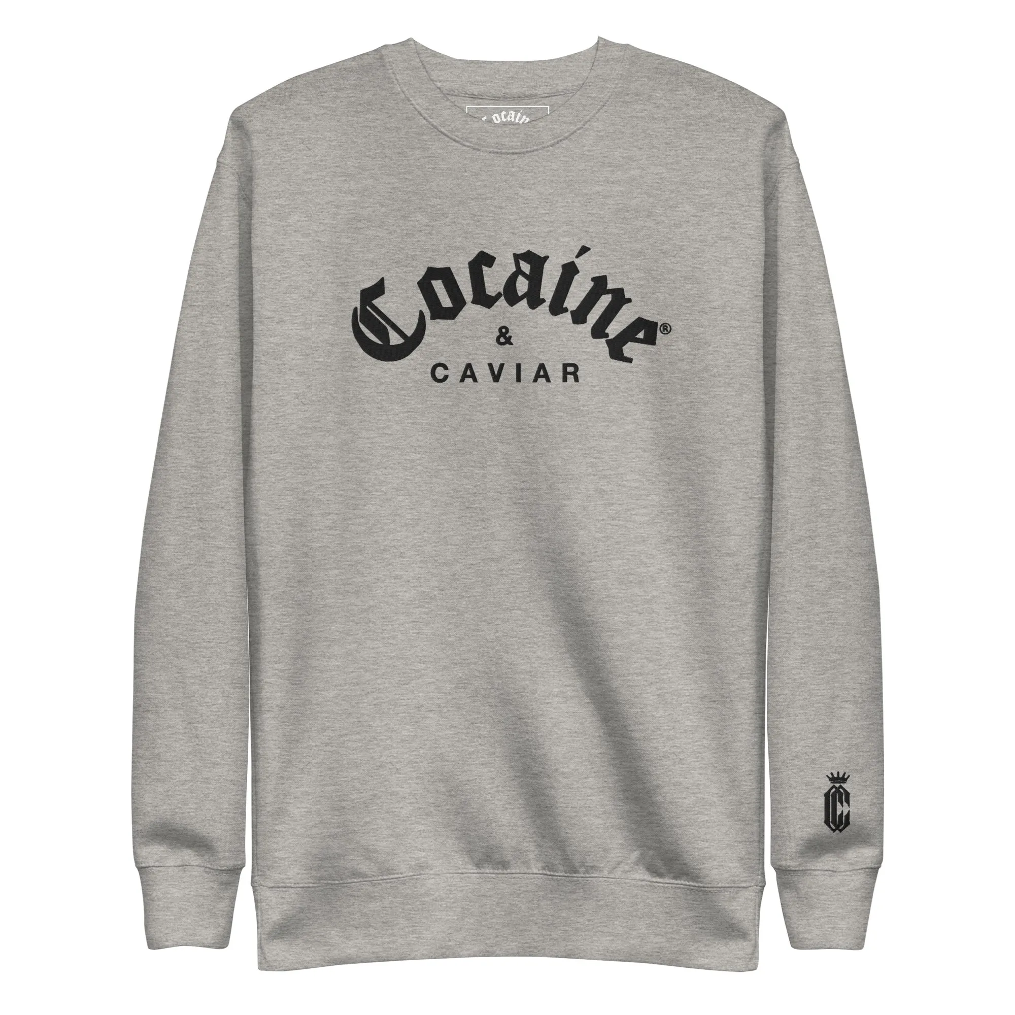 COCAINE & CAVIAR SWEATSHIRT EMBROIDERY