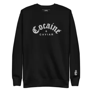 COCAINE & CAVIAR SWEATSHIRT EMBROIDERY