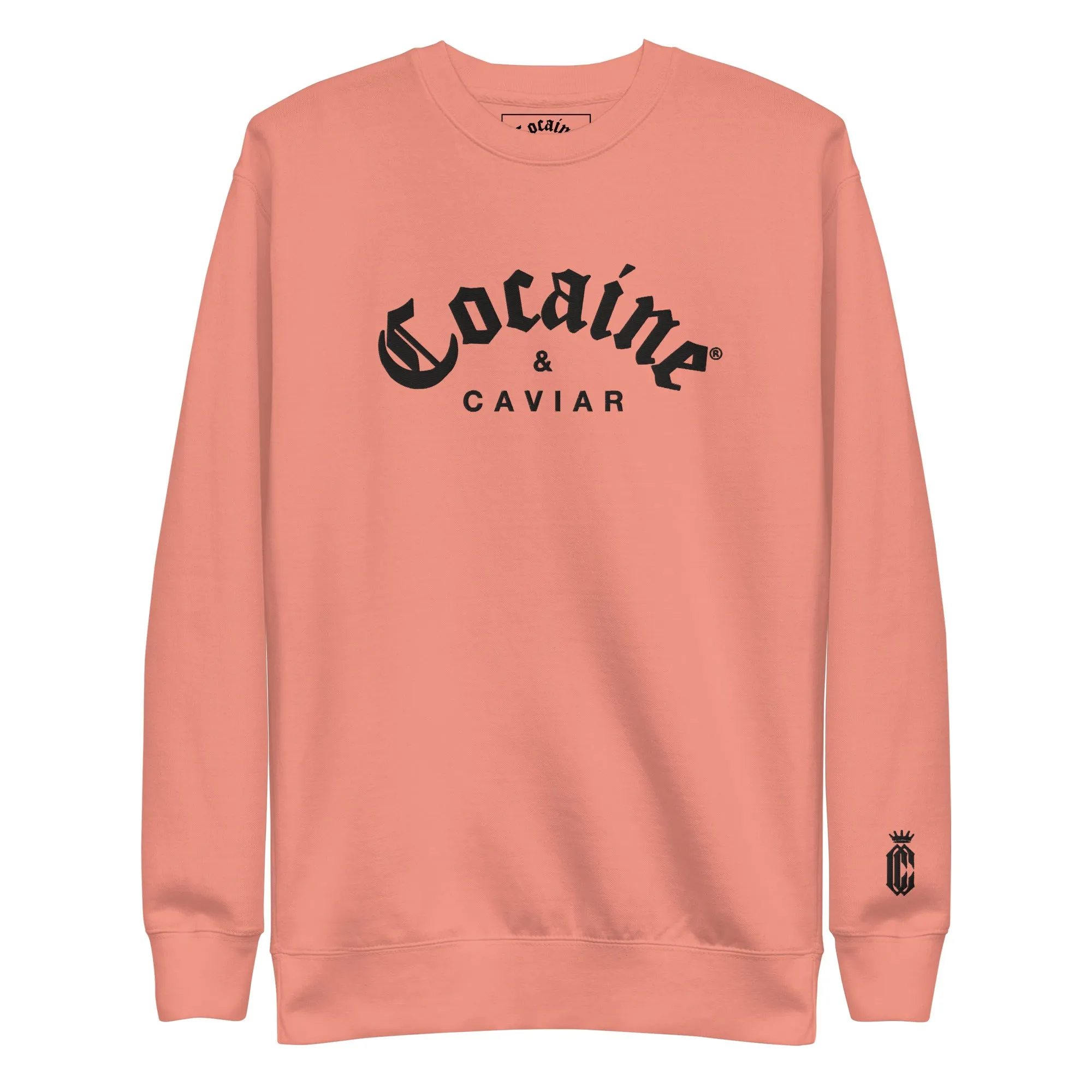 COCAINE & CAVIAR SWEATSHIRT EMBROIDERY