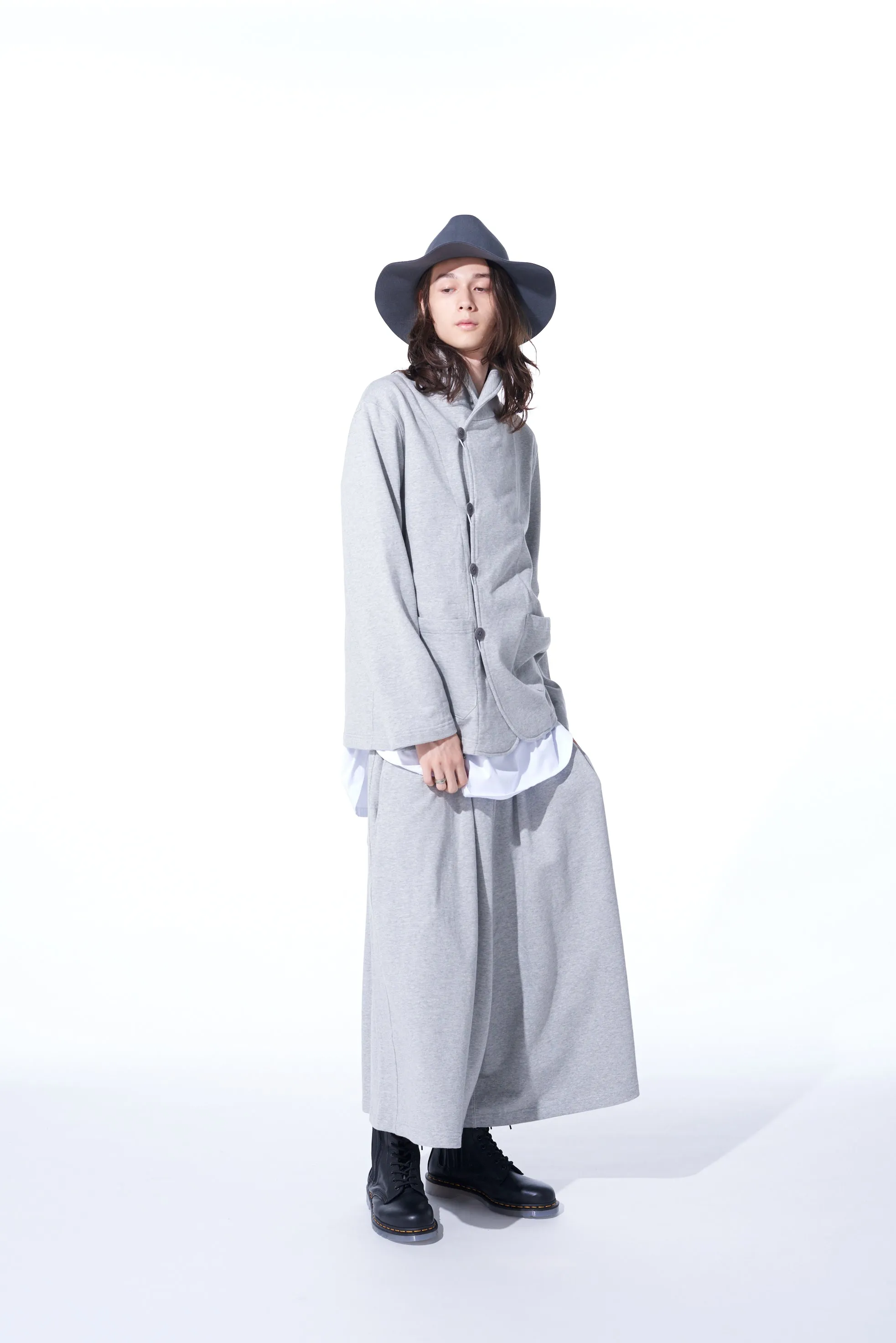 COTTON FLEECE CULOTTE PANTS