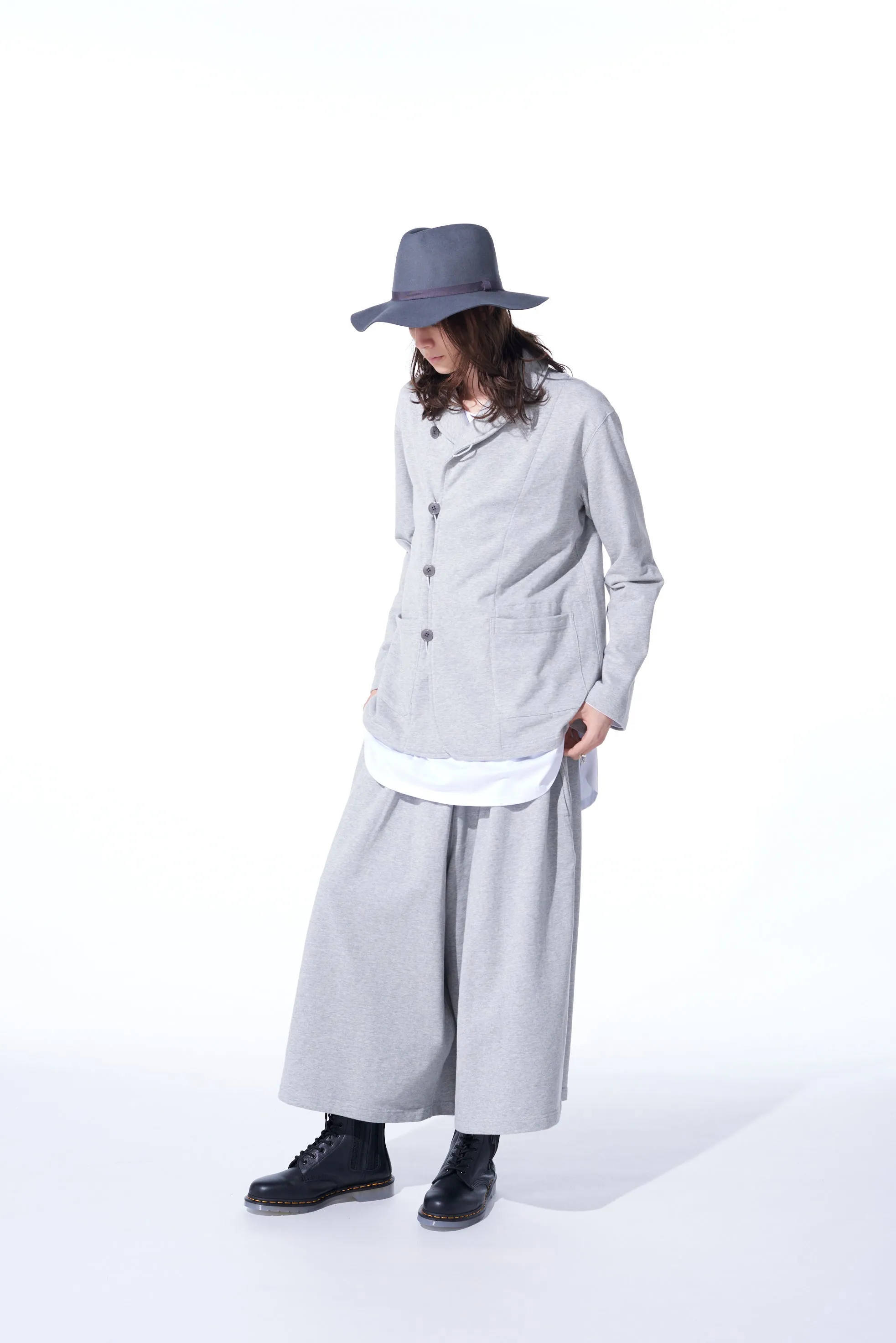 COTTON FLEECE CULOTTE PANTS