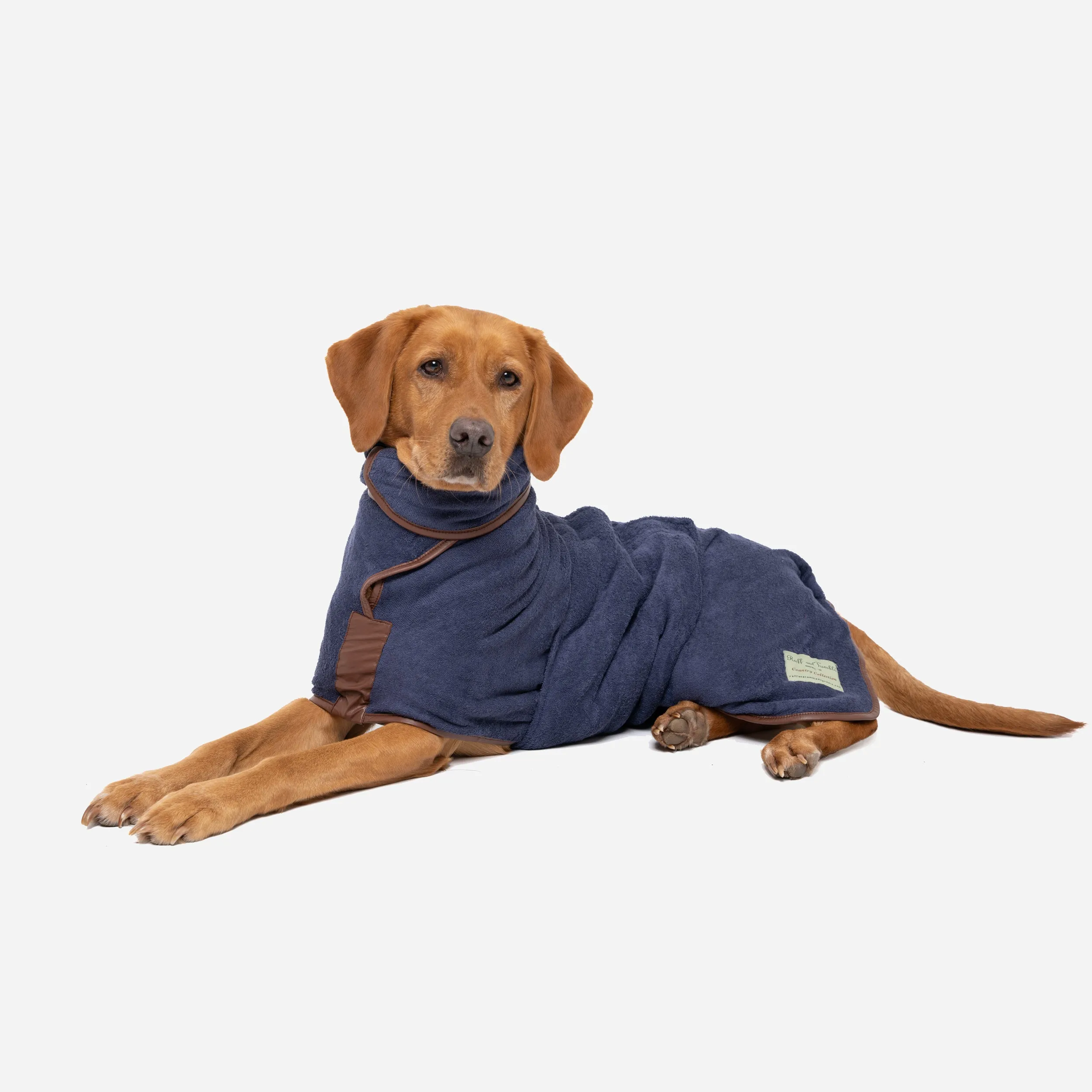 Country Dog Drying Coat - French Navy