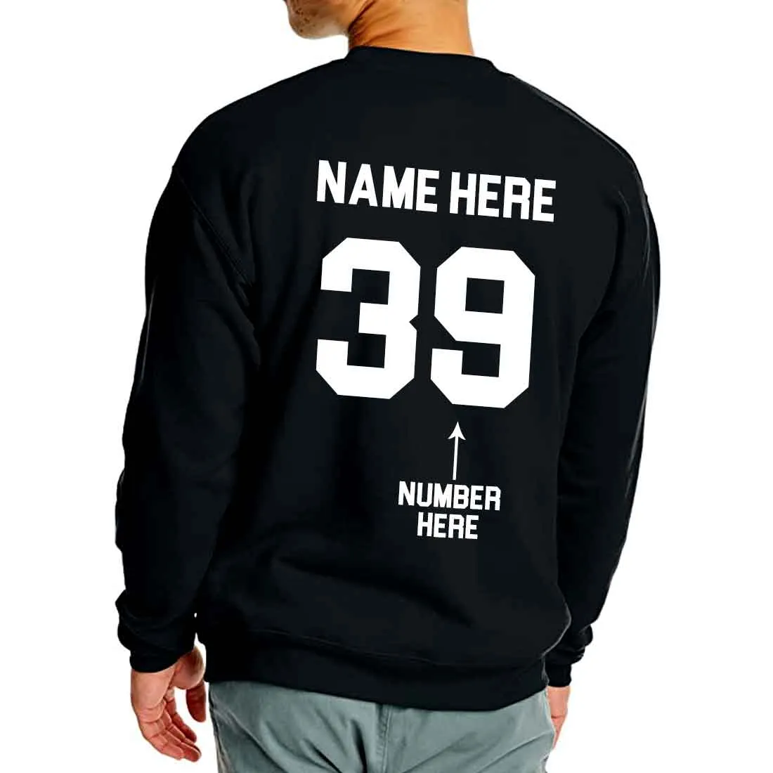 Custom Sweatshirts for Mens Stylish Latest - Name & Number