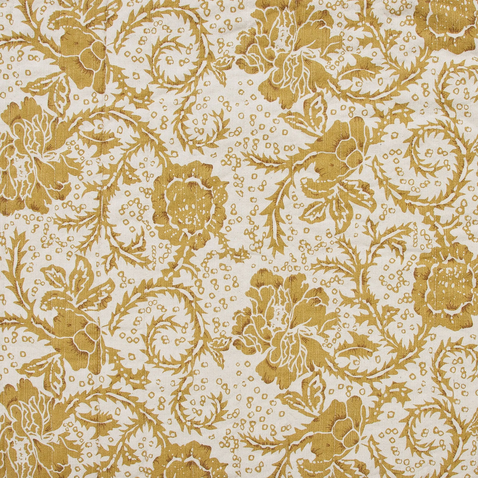 Dorset Gold Floral King Sham 21x37