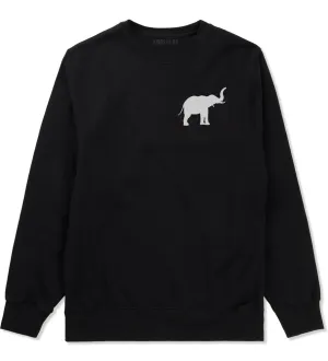 Elephant Animal Chest Mens Crewneck Sweatshirt