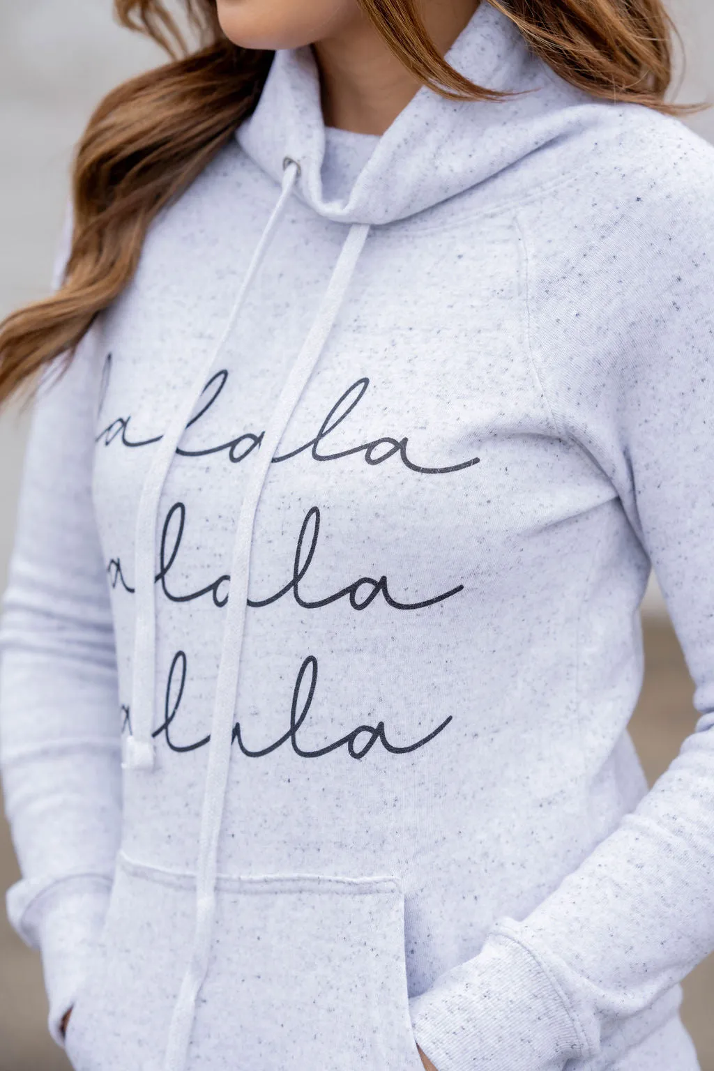 Falala Graphic Cowl Neck Sweatshirt