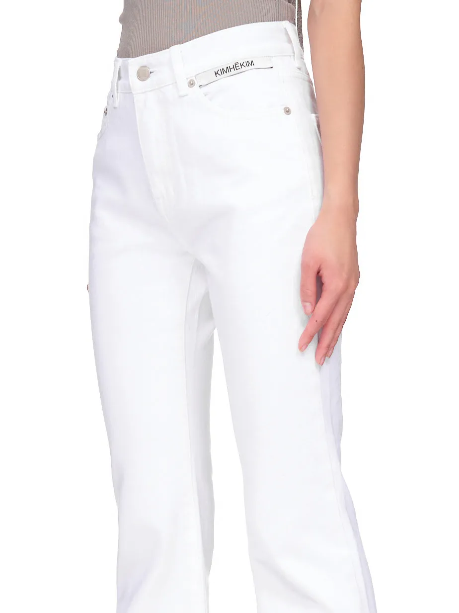 Flared Jeans (JN063-FLARED-WHITE)