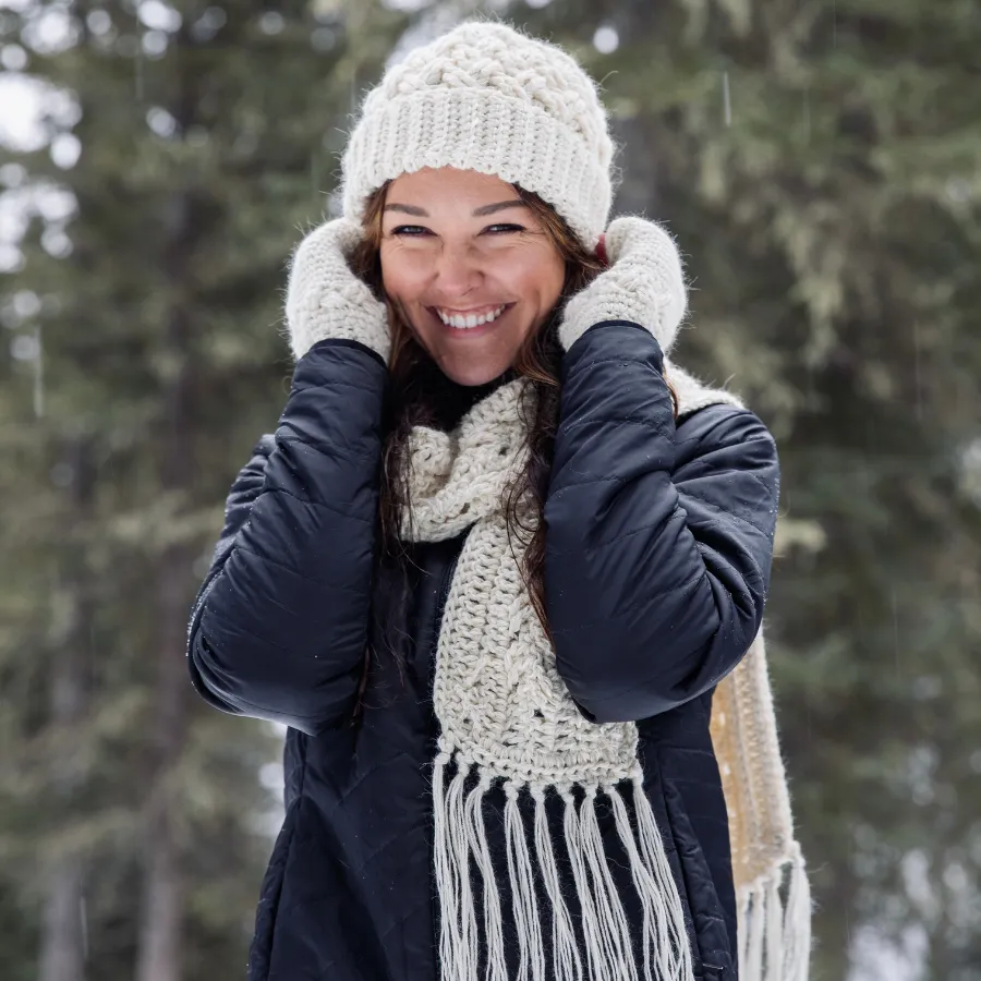 Handmade Alpaca Knit Scarf