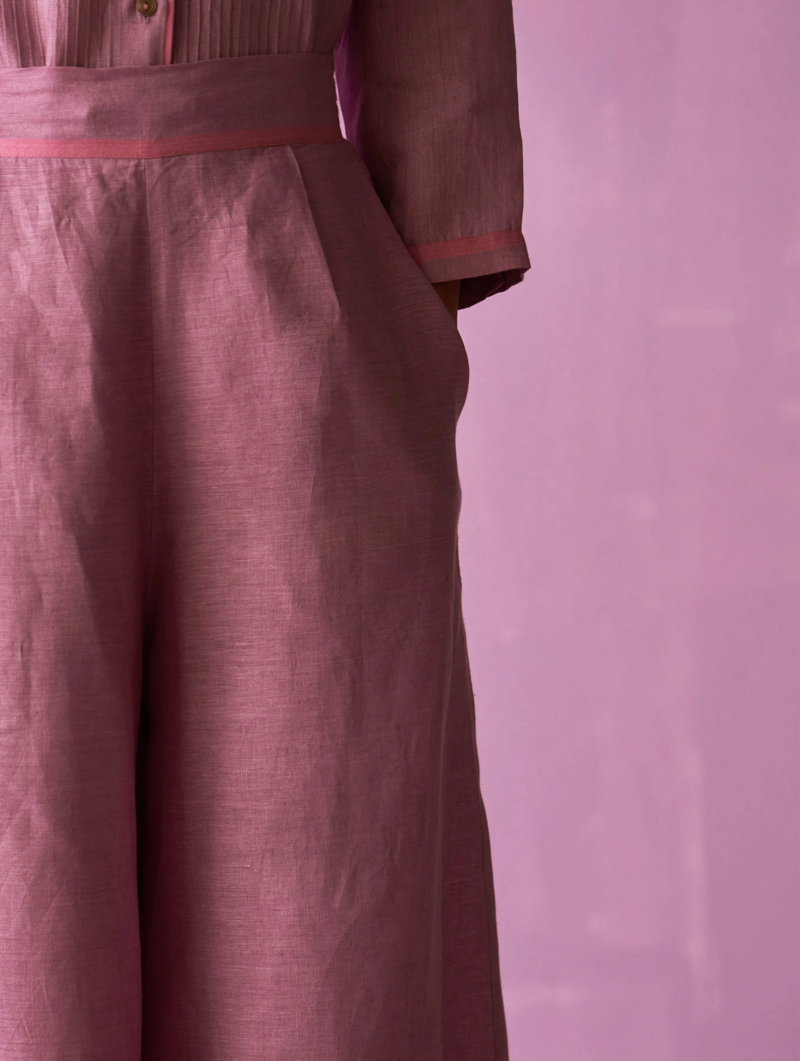 Inga Linen Pant - Lavender