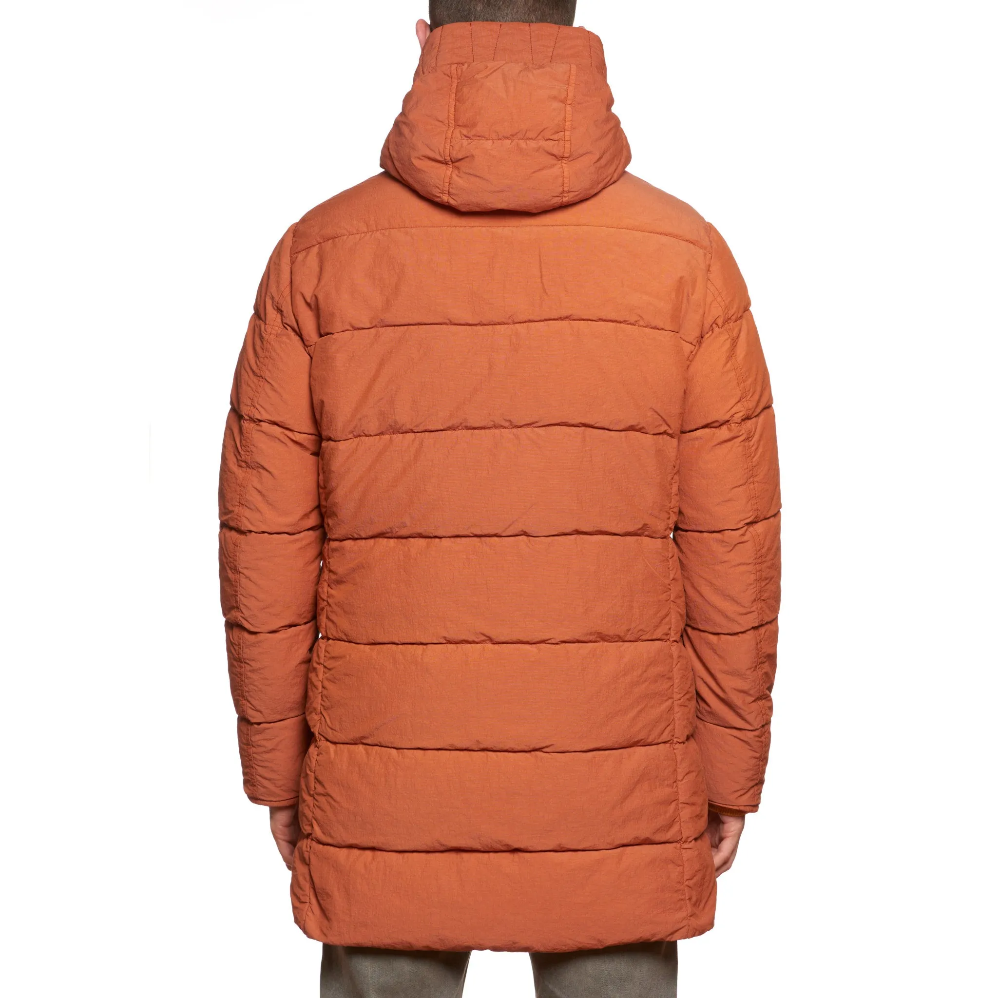 KITON KIRED Orange Goose Down Hooded Parka Puffer Jacket Coat 50 M