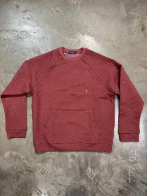 Marsala Heather Quilted Sweatshirt