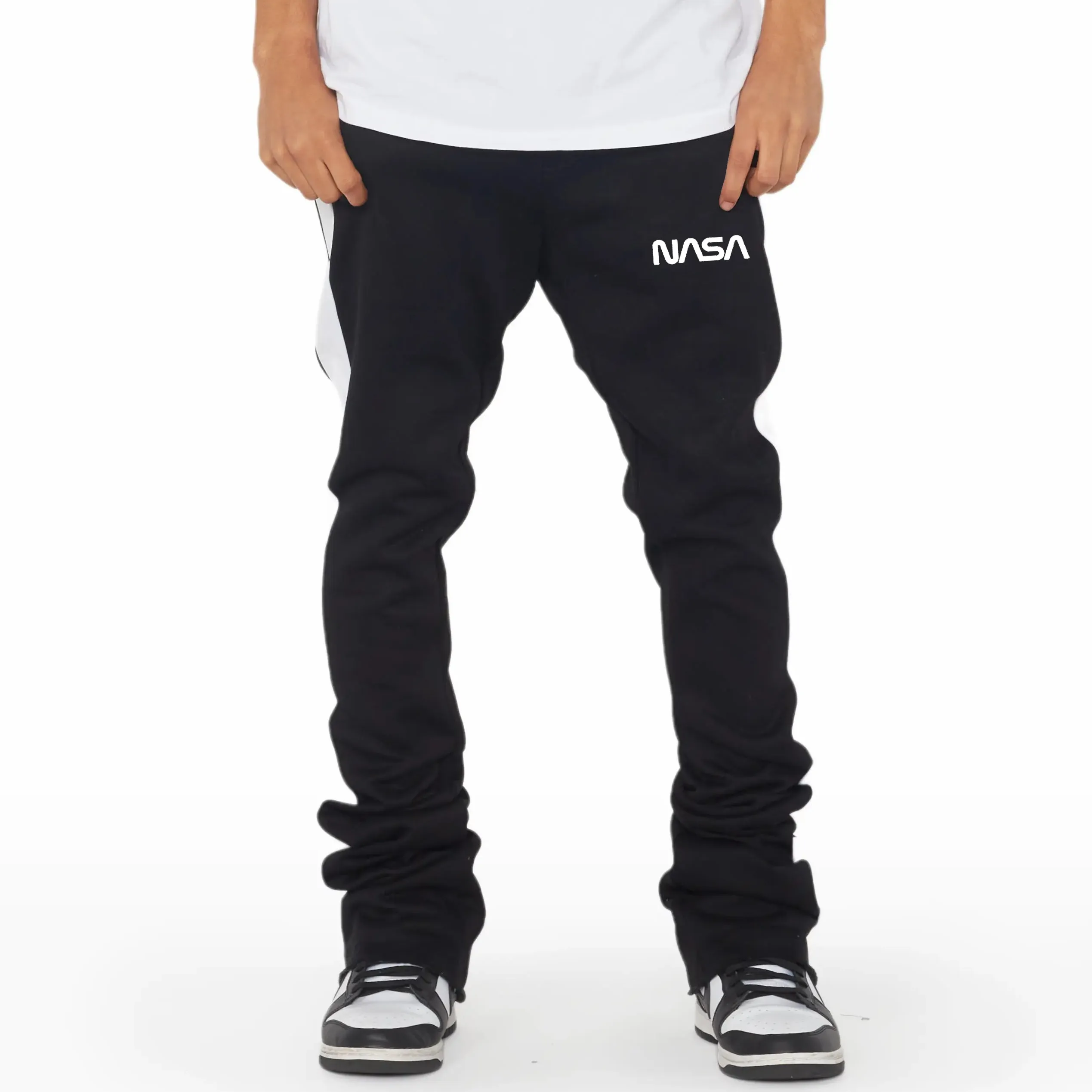 Nasa Print Pocket Flared Trousers