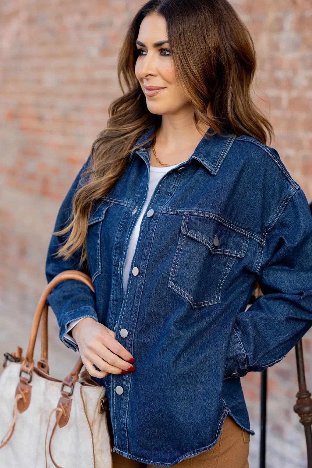 Oversized Denim Shacket