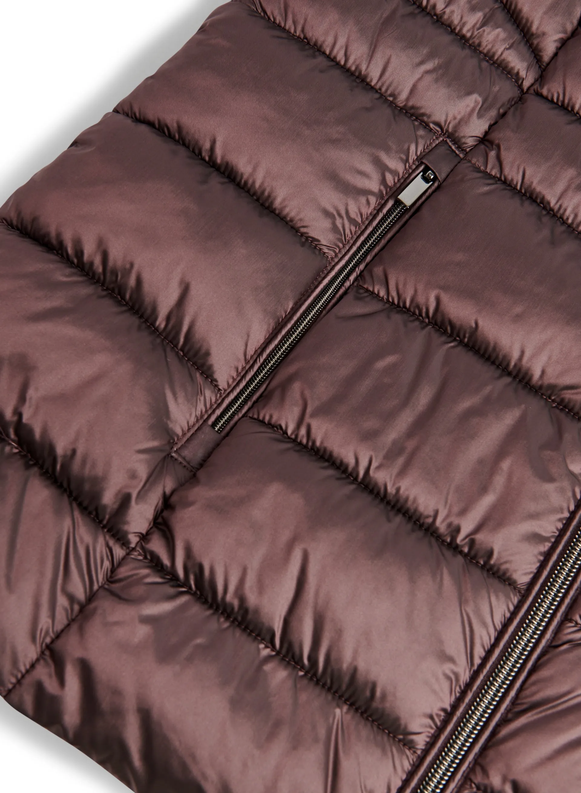 Packable Vegan Down Quilted Coat