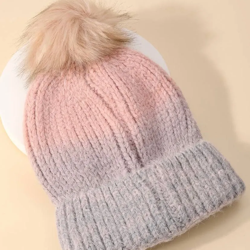 Pink & Purple Ombre Beanie