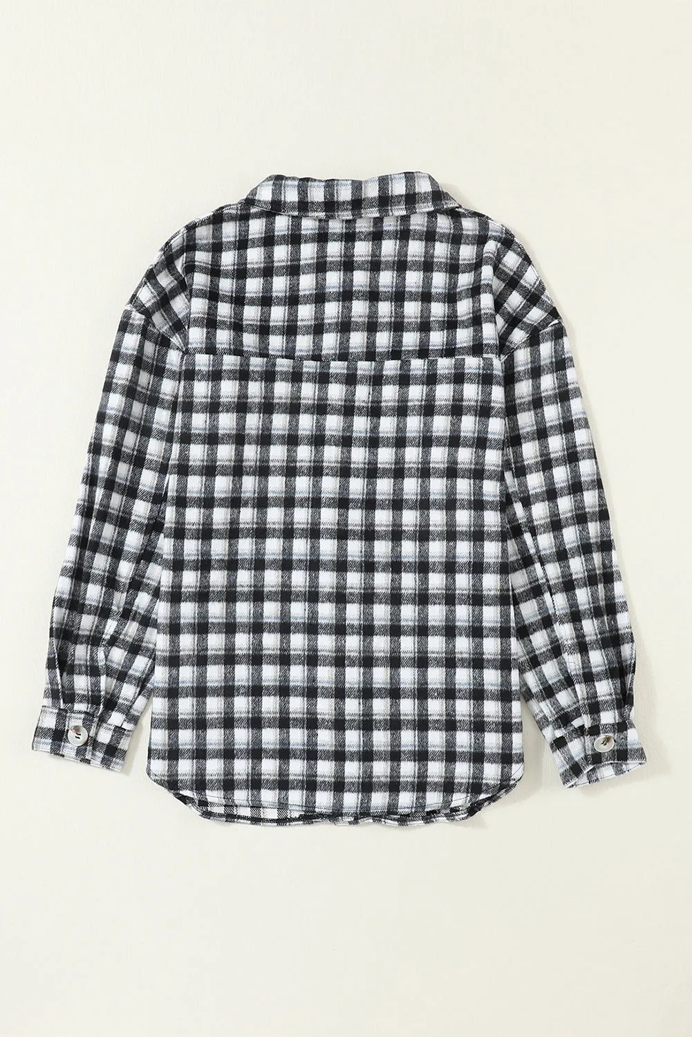 Plaid Chest Pocket Buttoned Shacket