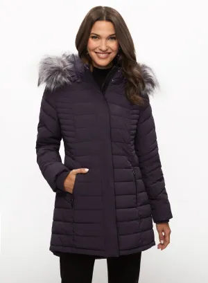 Stretch Recycled Vegan Down Coat