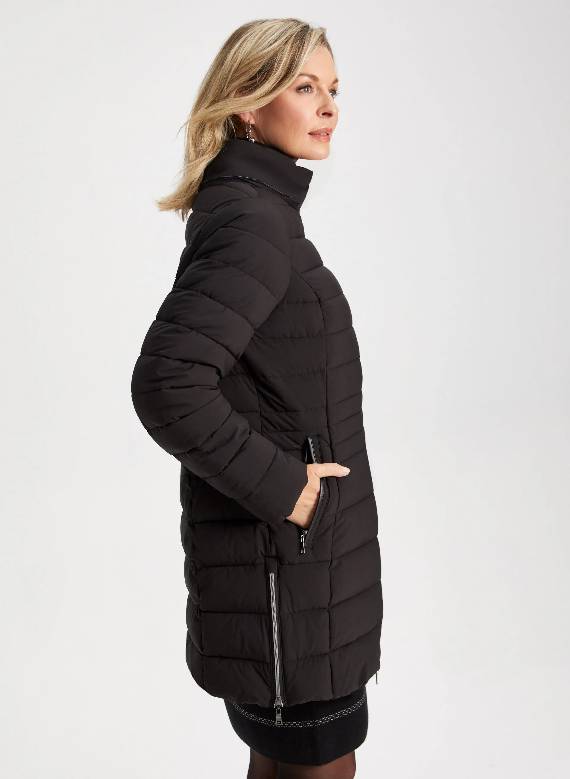 Stretch Vegan Down Coat