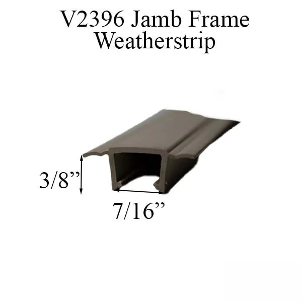 V2396 Jamb Frame Weatherstrip, Beige, "78.693